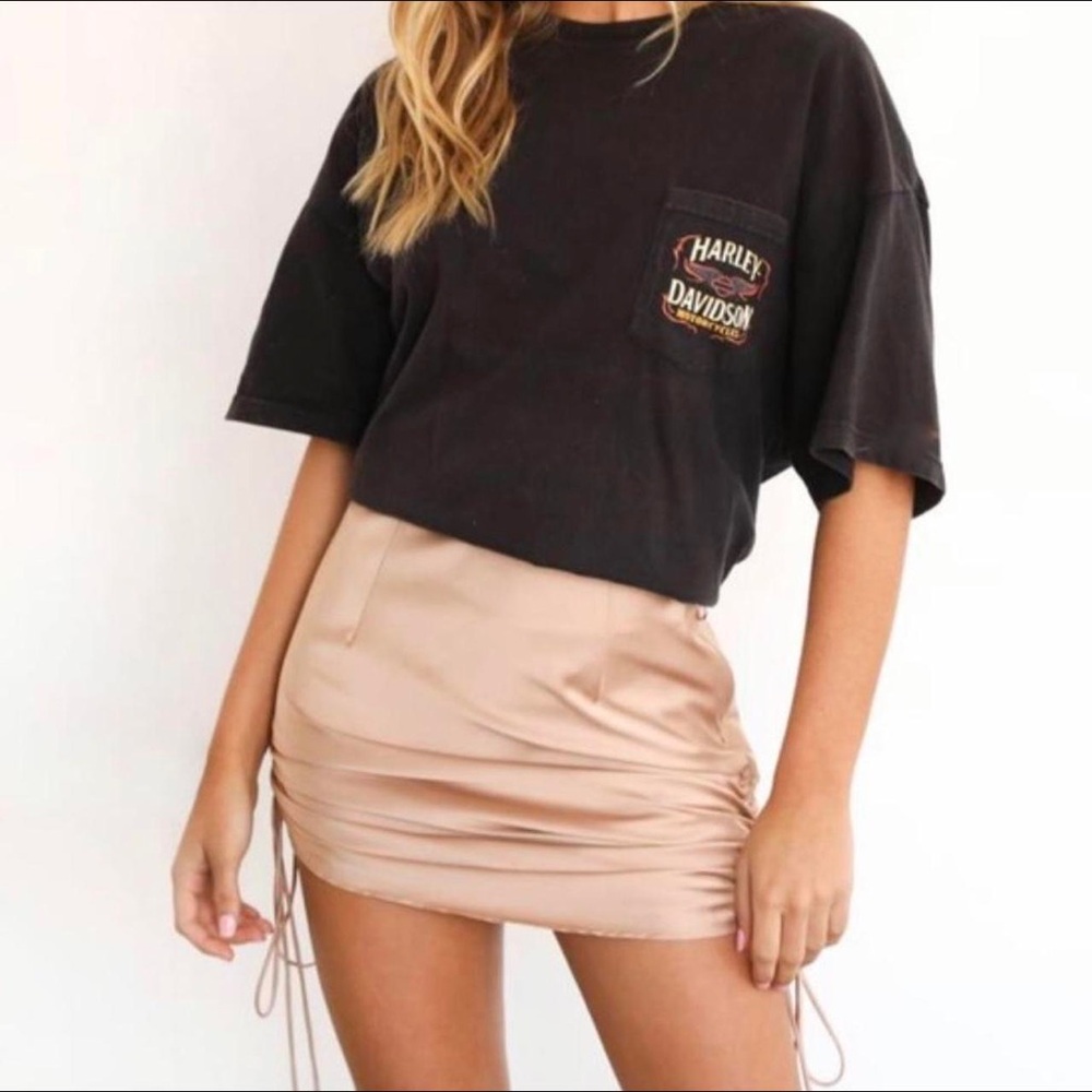 Tigermist Rue tan golden skirt rushed XS